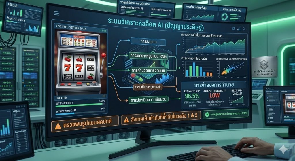 ระบบ AI วิเคราะห์เกมสล็อต
