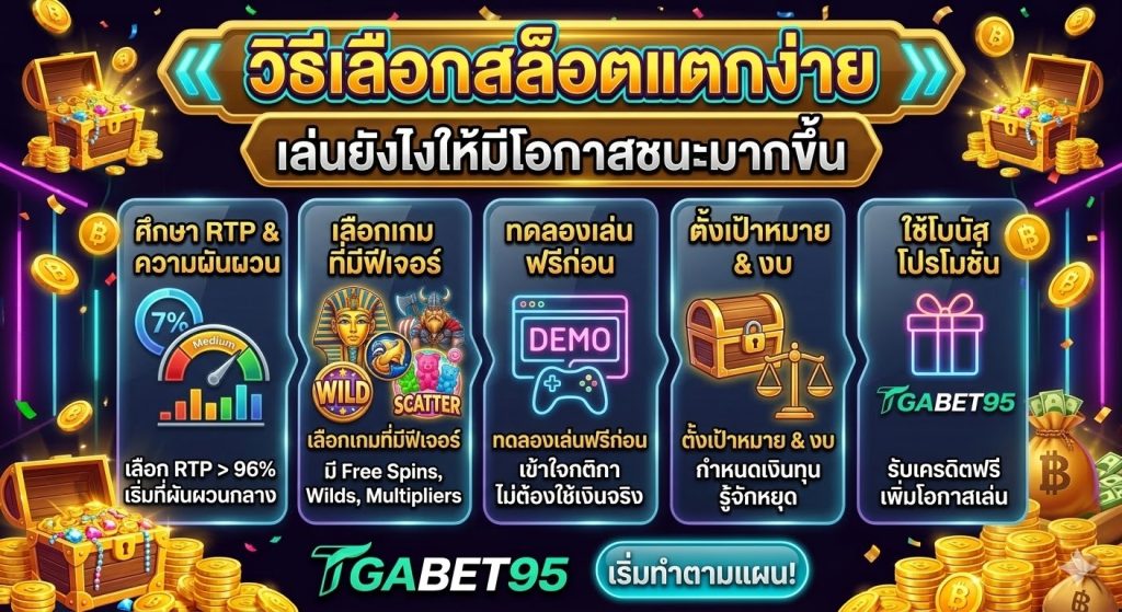วิธีเลือกสล็อตแตกง่าย เล่นยังไงให้มีโอกาสชนะมากขึ้น​