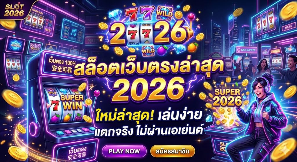 สล็อตเว็บตรงล่าสุด 2026 เว็บตรงไม่ผ่านเอเย่นต์ ฝากถอนออโต้ แตกง่าย เล่นได้ 24 ชั่วโมง​