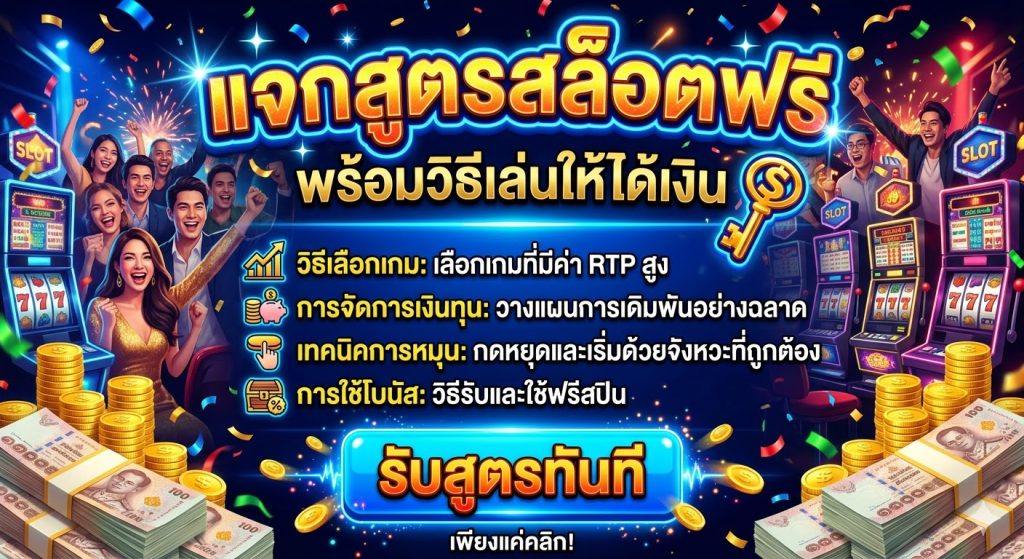 สูตรแจกฟรี มีกลุ่มลับ ไม่จำกัดสิทธิ์ VIP​