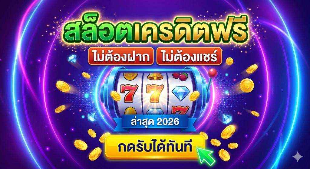 สล็อตเครดิตฟรี ไม่ต้องฝาก ไม่ต้องแชร์