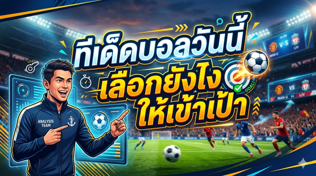 ทีเด็ดบอลวันนี้ เลือกยังไงให้เข้าเป้า​
