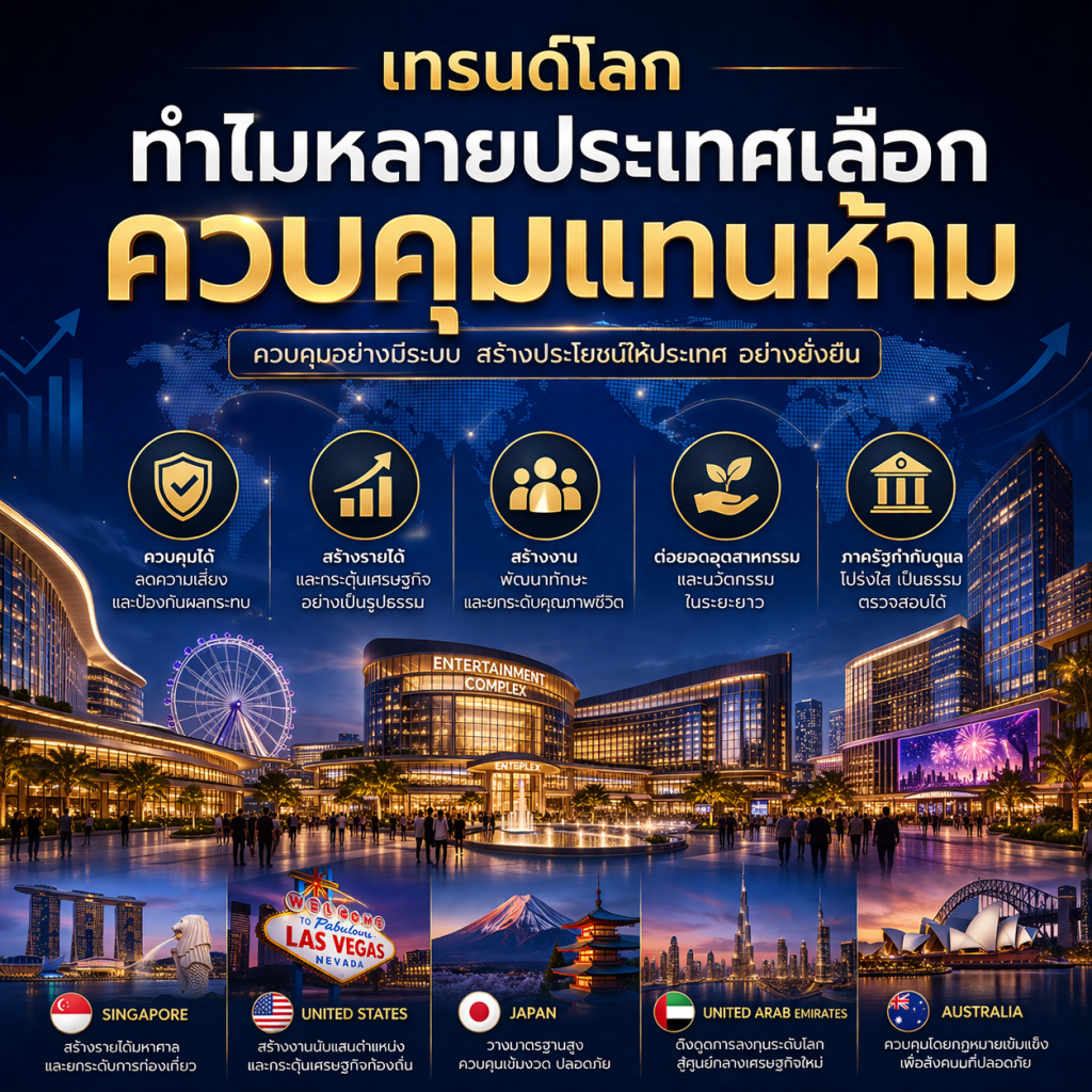 คาสิโนถูกกฎหมายไทย ล่าสุด